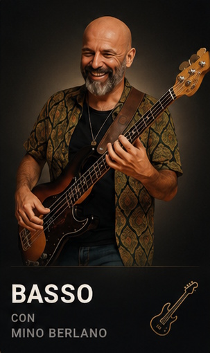 Mino Berlano insegnante di basso